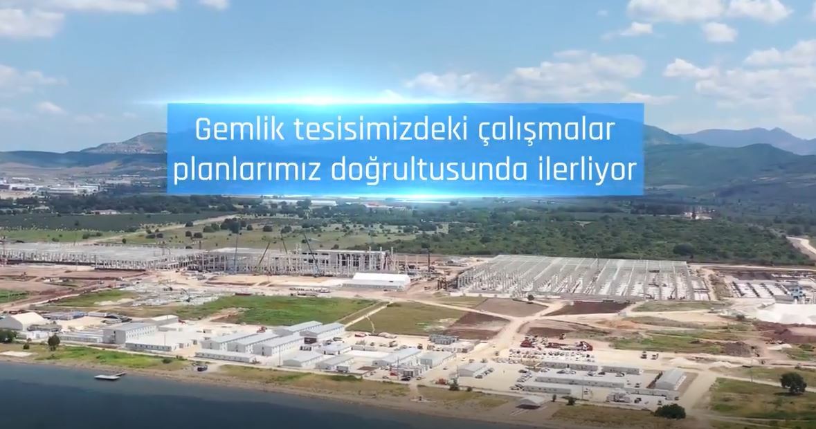 TOGG Gemlik tesisi yükseliyor