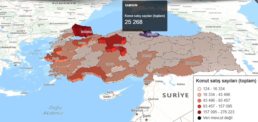 Samsun’da yabancılara konut satışı arttı: Türkiye’de 9. sırada yer aldı