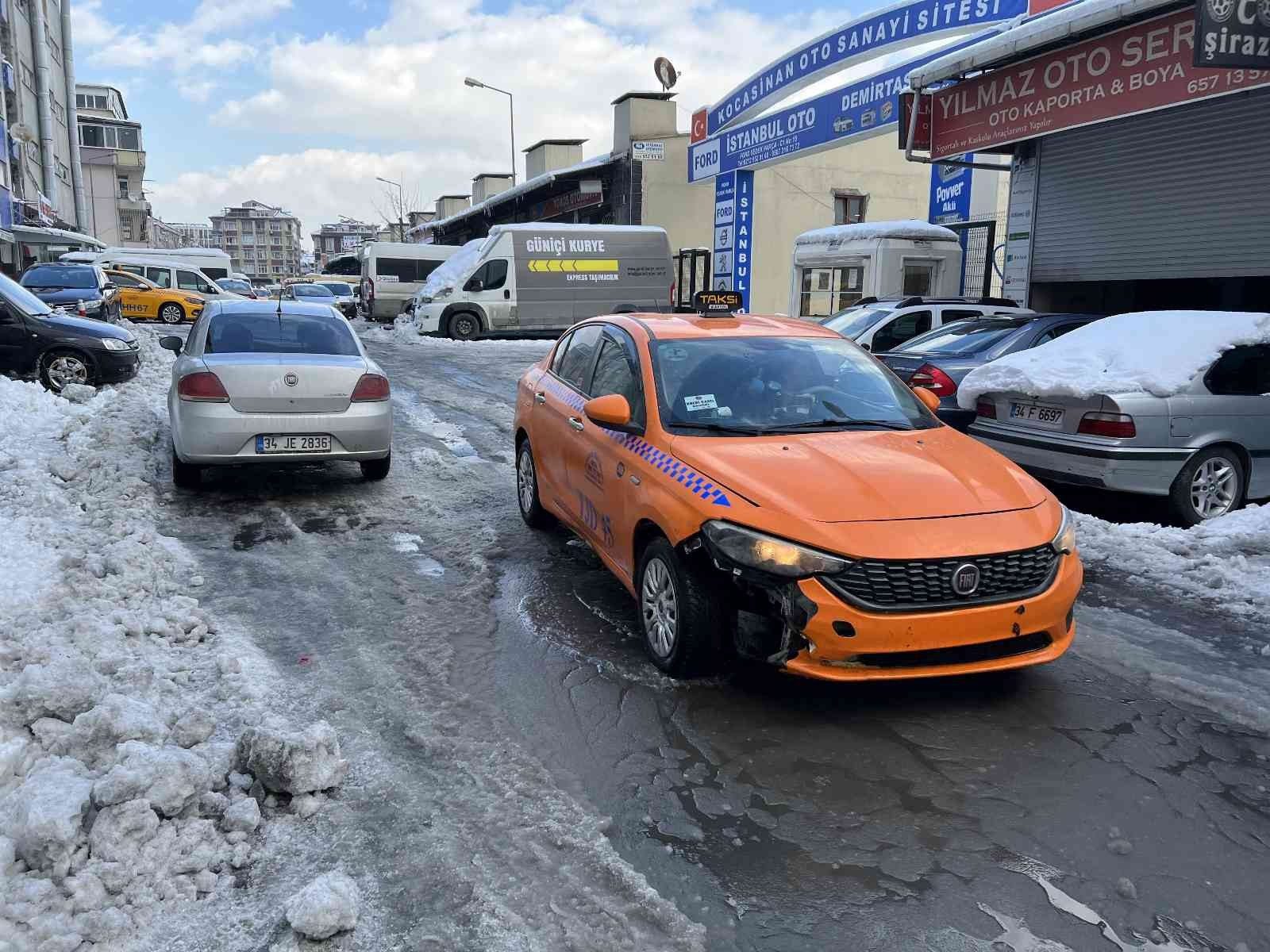 Kaportacılarda kar mesaisi başladı