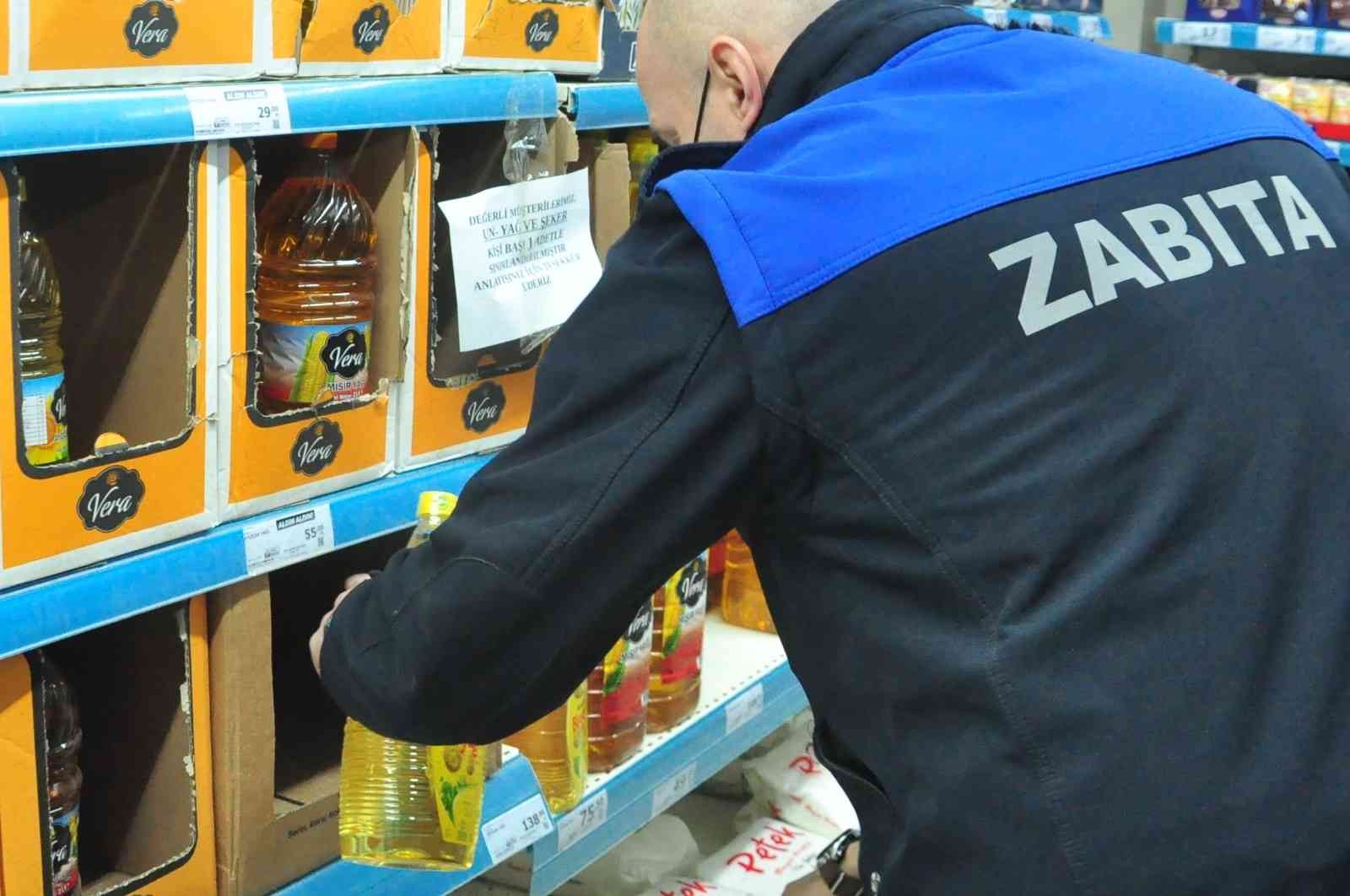 Zincir marketlere ayçiçek yağında stokçuluk denetimi